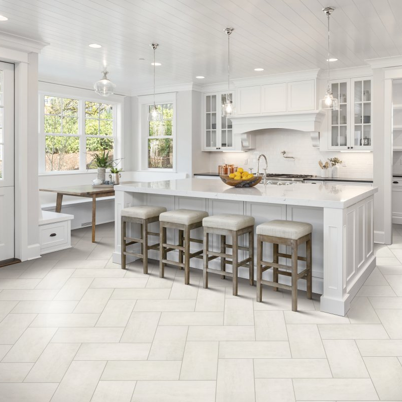 Chapmans Flooring LLC provides tile flooring solutions  in White House, Tennessee - Sinova - White Canvas